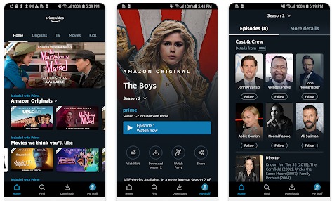 Amazon Prime streaming service, movies tv shows, app, download for free