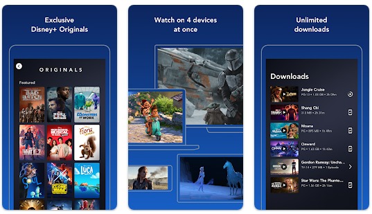Disney Plus, streaming service movies, app, download for free