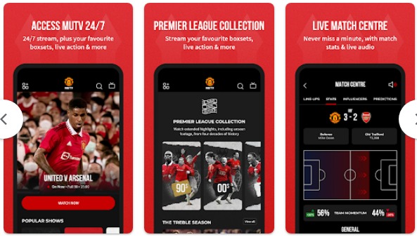 Manchester United Soccer, soccer app, download for free