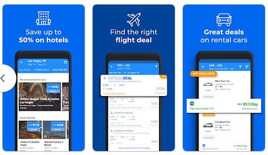 Priceline travel  app, download for free