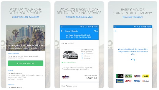  Car Rentals App, app, download for free