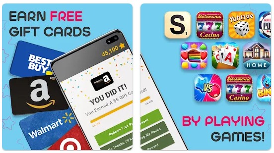 Rewarded Play earn gift cards, earn money app, download for free