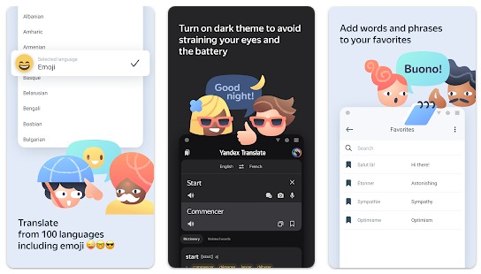 Yandex Translate app, download for free
